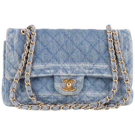 green denim chanel bag|Chanel denim flap bag 2019.